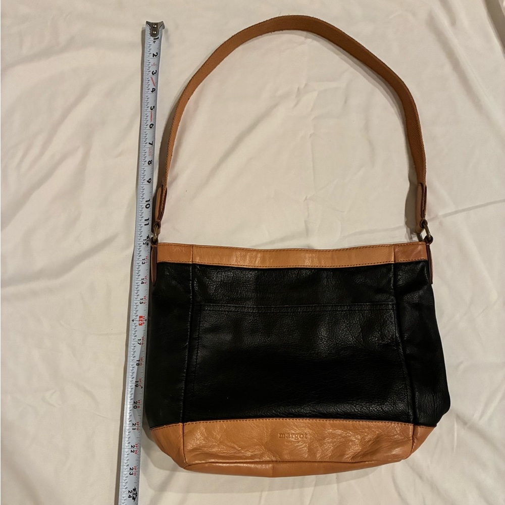 Margot Two-Tone Leather Shoulder Bag